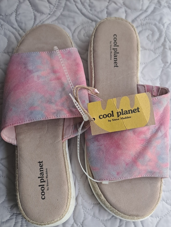 Steve Madden Shoes - Steve Madden Cool Planet Pink Tie-Dye Slide Sandals